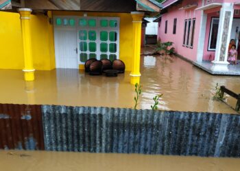 Curah Hujan Tinggi, Kecamatan Motongkad Terdampak Banjir