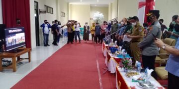 Vaksinasi Covid-19 di Boltim Disaksikan Langsung Oleh Presiden Jokowi