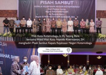 Hadiri Pisah Sambut Kajari Kotamobagu, Tatong Bara Sampaikan Ini