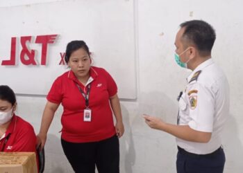 Parkir Tak Beraturan, Dishub Kotamobagu Tegur Manajemen J&T