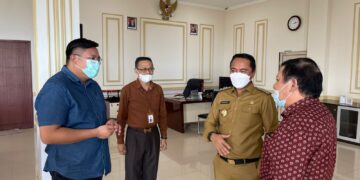 Bahas Pemanfaatan Potensi Daerah, Wabup Minut Sambangi Boltim