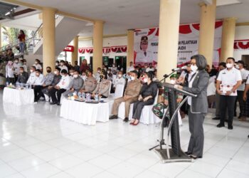 Didampingi Wabup, Bupati Yasti Lantink 96 Sangadi Terpilih