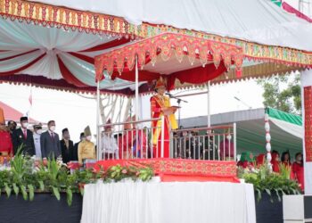 Bupati Yasti Pimpin Upacara Peringatan HUT Kabupaten Bolmong ke-68