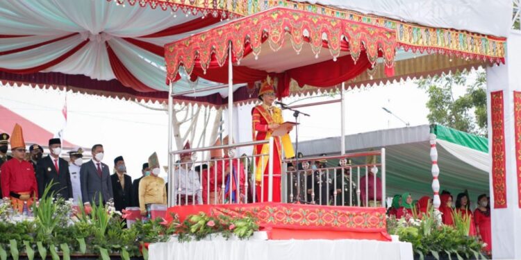 Bupati Yasti Pimpin Upacara Peringatan HUT Kabupaten Bolmong ke-68