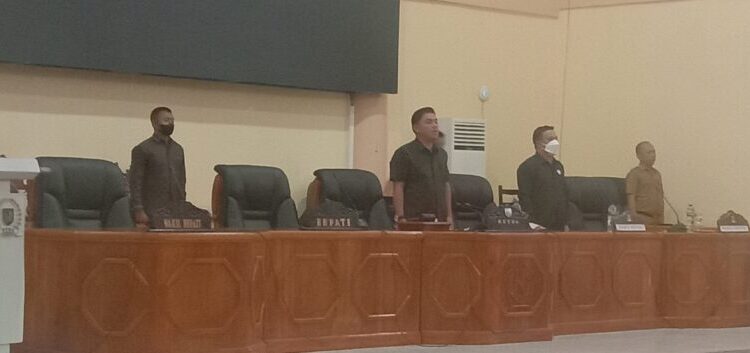 DPRD Bolmong Paripurnakan Hasil Reses Masa Sidang 1 Tahun 2022