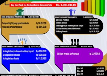 Wujud Transparansi, Pemdes Biontong Satu Publikasikan APBDes 2021