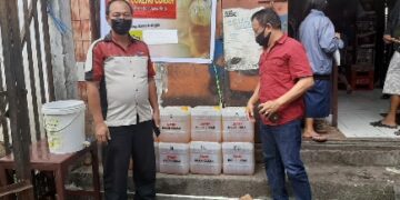 Polsek Wanea Pantau Penyaluran Minyak Goreng Subsidi di Pasar Karombasan