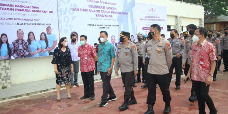 Kapolda Sulut Cek Lokasi Selebrasi Paskah dan HUT Pemuda GMIM ke-96 di Tomohon