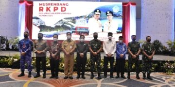 Danrem 131/Santiago Hadiri Musrenbang RKPD Sulut 2022, Sitaro dan Kotamobagu Kabupaten Kota Terbaik