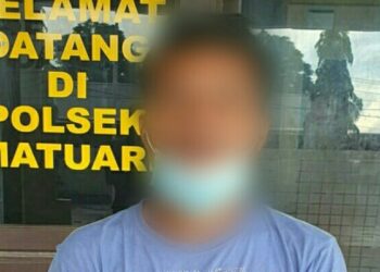 Aniaya Pasangan Kekasih, Pria ini Diamankan di Polsek Matuari