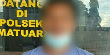 Aniaya Pasangan Kekasih, Pria ini Diamankan di Polsek Matuari