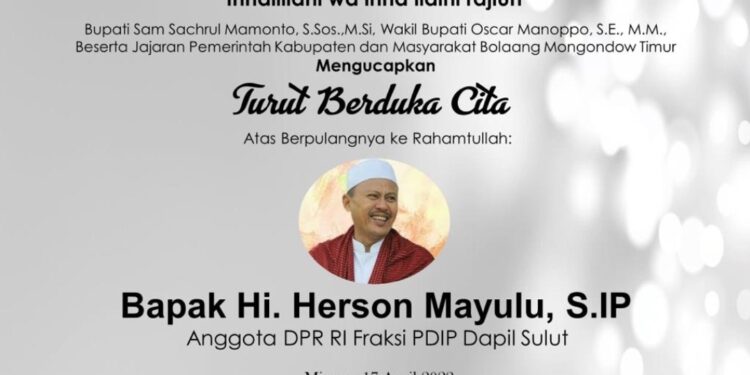 Turut Berduka Cita, Begini Sosok H2M Dimata Sachrul Mamonto