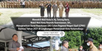 Nayodo Serahkan SK CPNS Kotamobagu Formasi Tahun 2021