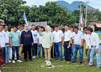 Wali Kota Hadiri Halal Bi Halal dan Buka Open Turnamen Amor Cup di Kelurahan Biga