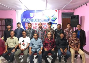 Diselenggarakan Selama 6 Hari, Dispora Tutup Kursus Pelatih Sepak Bola