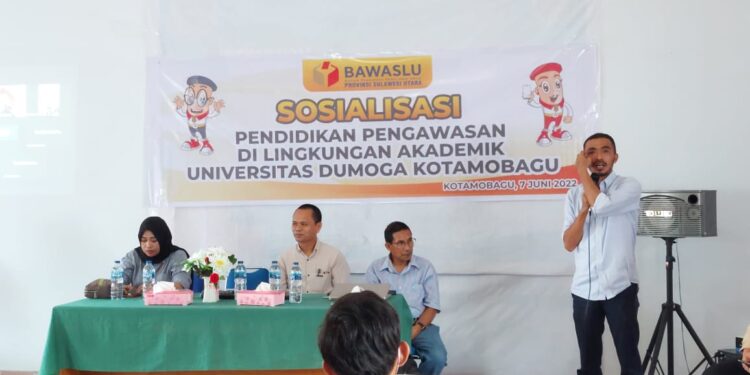 Bawaslu Sulut Gelar Sosialisasi Pendidikan Pengawasan di Kampus UDK Kotamobagu