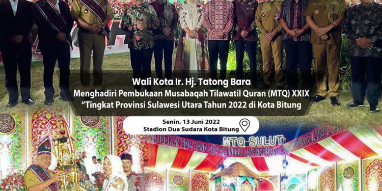 Tatong Bara Hadiri Pembukaan MTQ ke 29 Tingkat Sulut