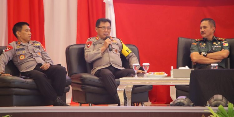 Hadiri Acara Bakudapa Deng Komponen Bangsa di Kodam XIII/Merdeka, Kapolda Sulut Paparkan Situasi Kamtibmas