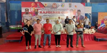 Wali Kota Lepas Fun Bike dan Buka Kegiatan Open Turnamen Badminton Kapolres CUP
