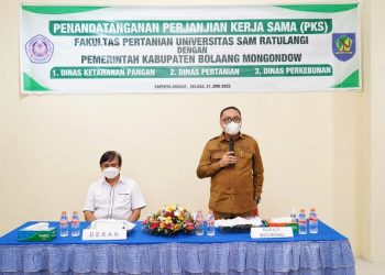 Pemkab Bolmong dan Unsrat Manado Teken MoU Terkait Pengembangan Pertanian