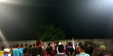 Dihadiri KONI dan PSTI Bolmut, Sangadi Biontong Resmi Buka Turnamen Sepak Takraw Biontong