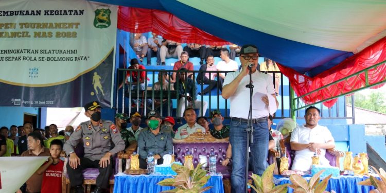 Diikuti se-BMR, Limi Mokodompit Buka Open Tournament Kancil Mas 2022