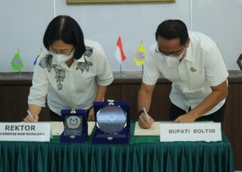 Jalin Kerja Sama, Pemkab Boltim Teken MoU dengan Universitas Sam Ratulangi