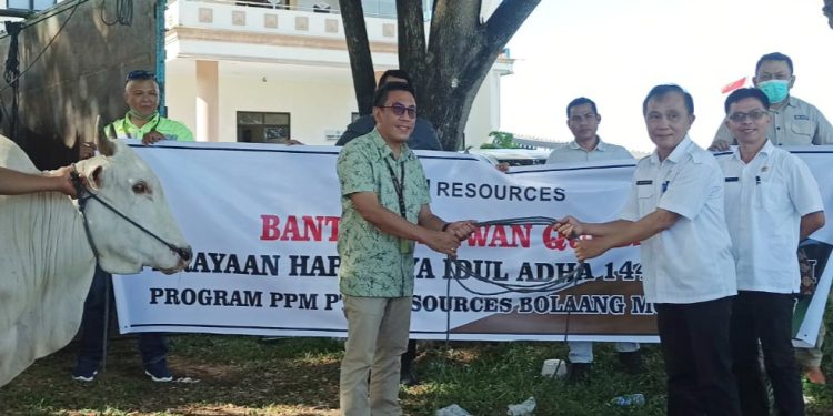 Pemkab Boltim Terima Bantuan Hewan Kurban dari PT JRBM