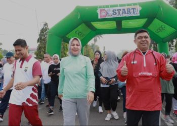 HUT Bayangkara ke-76, Ketua DPRD Kotamobagu Hadiri Running dan Fun Bike