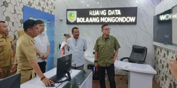 Monitoring, Ketua KIP Sulut Apresiasi Kreativitas Pengelolaan Informasi Diskominfo Bolmong
