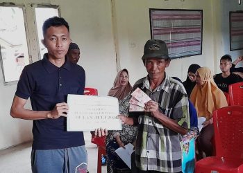 Pemdes Biontong Induk Salurkan BLT DD Bulan Juli 2022