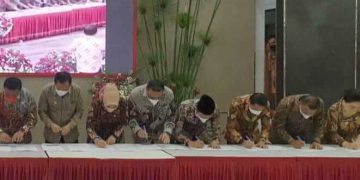 Hadiri Deklarasi JPM, Tatong Teken Nota Kesepakatan BPIP