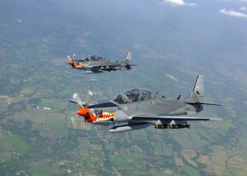 Cara Lanudsri Manado Kenalkan Alutsista Tempur AU Super Tucano ke Dunia Sekolah