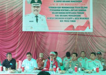 Bupati Bolmong Tanam dan Panen Hasil Bumi di Kecamatan Passi Timur