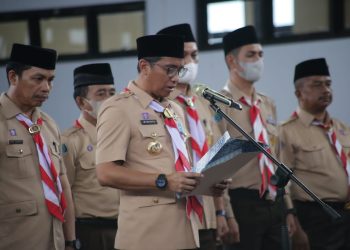 Bupati Sachrul Dilantik Jadi Ketua Mabicab Gerakan Pramuka Boltim