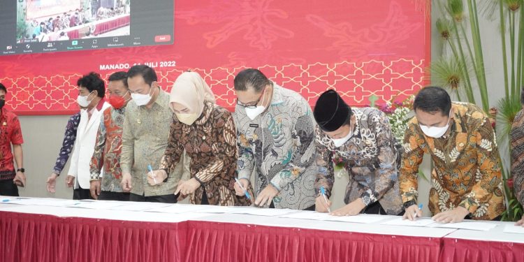 Limi Mokodompit Teken Nota Kesepakatan Badan Pembina Ideologi Pancasila