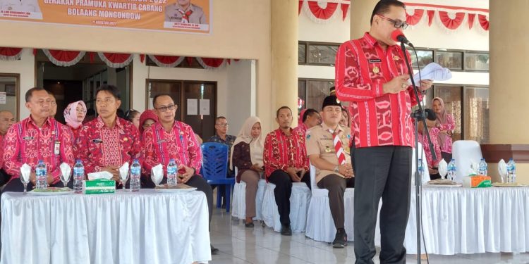 Bupati Limi Mokodompit Lepas Kontingen Pramuka Bolmong