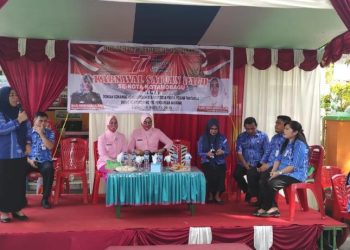 Meriakan HUT RI, Bunda PAUD Kotamobagu Lepas Karnaval Anak