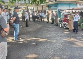 Pemkot Bersama TNI Polri Gelar Apel Kesiapan Penutupan Eks Pasar Serasi