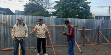 Tim Kerja Relokasi Bersama TNI Polri Pagar Seng Eks Pasar Serasi