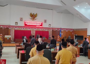 Ketua DPRD Bolsel Pimpin Paripurna PKUA-PPAS Tahun Anggaran 2022