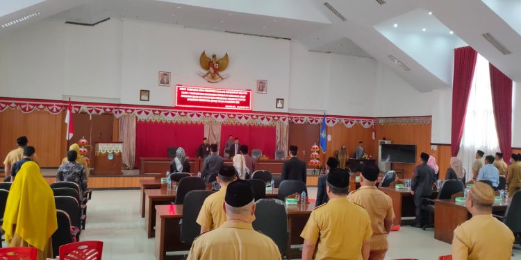 Ketua DPRD Bolsel Pimpin Paripurna PKUA-PPAS Tahun Anggaran 2022