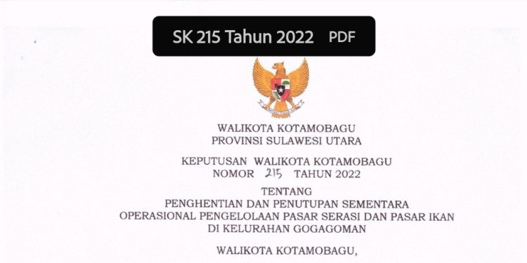 SK Penutupan Pasar Serasi Tak Terkait Status Kepemilikan Tanah