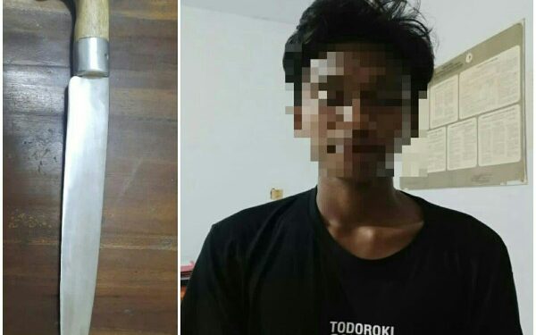 Respon Laporan Warga, Polsek Belang Amankan Pria Mabuk Bawa Sajam di Desa Borgo