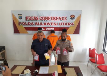 Dit Resnarkoba Polda Sulut Amankan Dua Tersangka Sabu di Minahasa Tenggara