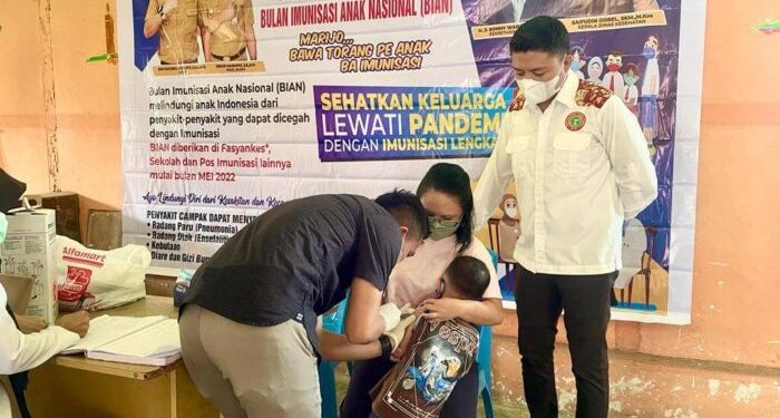Puskesmas Modayag Barat Berikan Imunisasi bagi Siswa di Sekolah-sekolah