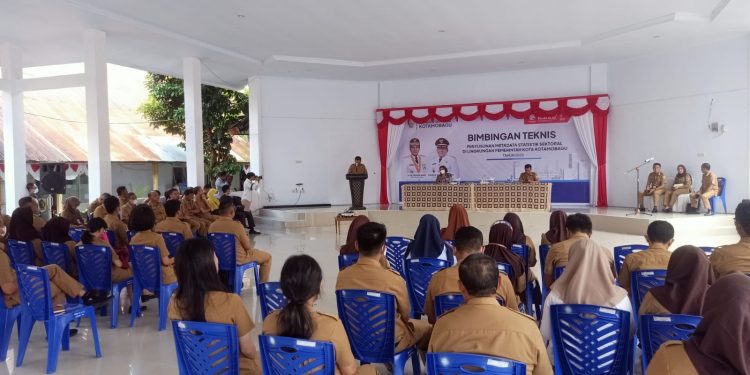 Diinisiasi Diskominfo, Pemkot Kotamobagu Gelar Bimtek Penyusunan Metadata Statistik Sektoral
