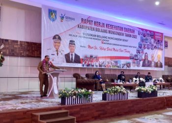 Bupati Limi Mokodompit Buka Rapat Kerja Kesehatan Daerah Tahun 2022