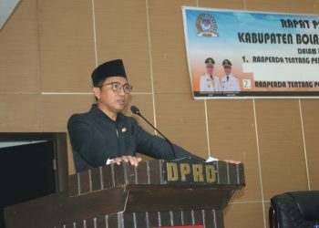 Bupati Sachrul Sampaikan Ranperda Perubahan APBD 2022 di Paripurna DPRD Boltim