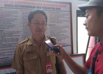 Hadapi Tahun Politik, Kadis Dukcapil Bolsel: Stok Blangko e-KTP Masih Tersedia